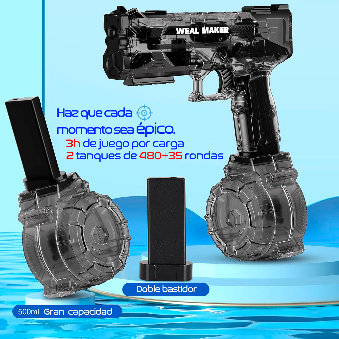 Pistola de agua automática de alta presión